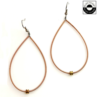 Guitar String Teardrop Earrings